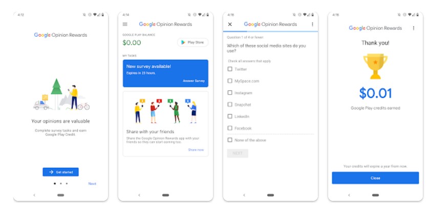 aplikasi penghasil uang Android google opinion reward